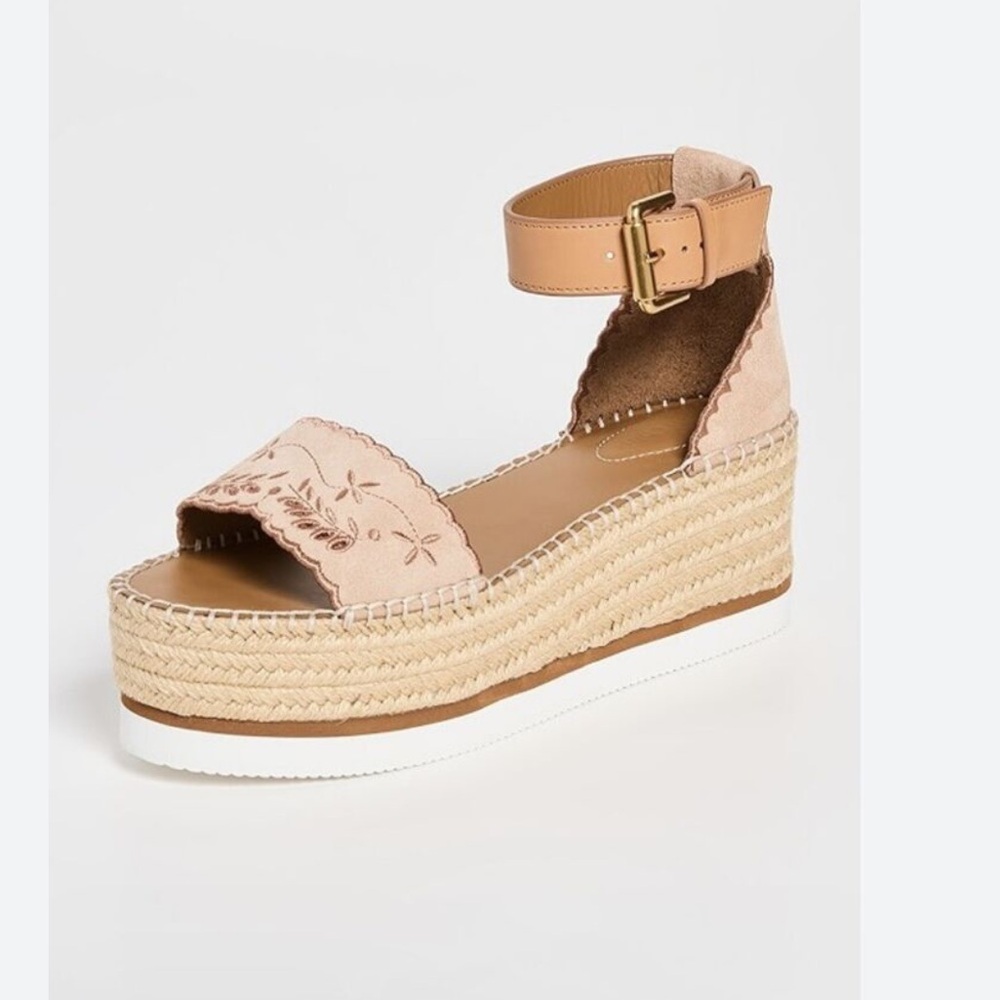 See by Chloe Glyn embrodiery espadrille. Size 38